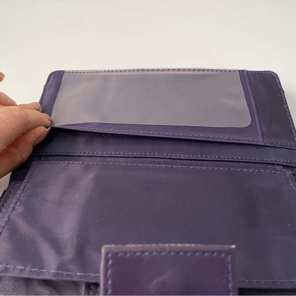 Purple stripped wallet with Calculator - Picture 6 of 12